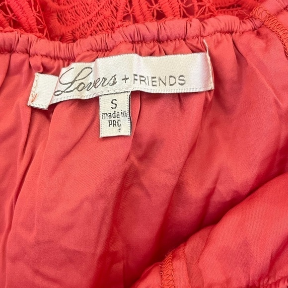 Lovers + Friends Dream Vacay Dress in Coral Reef | Lace | Size Small - Picture 9 of 9